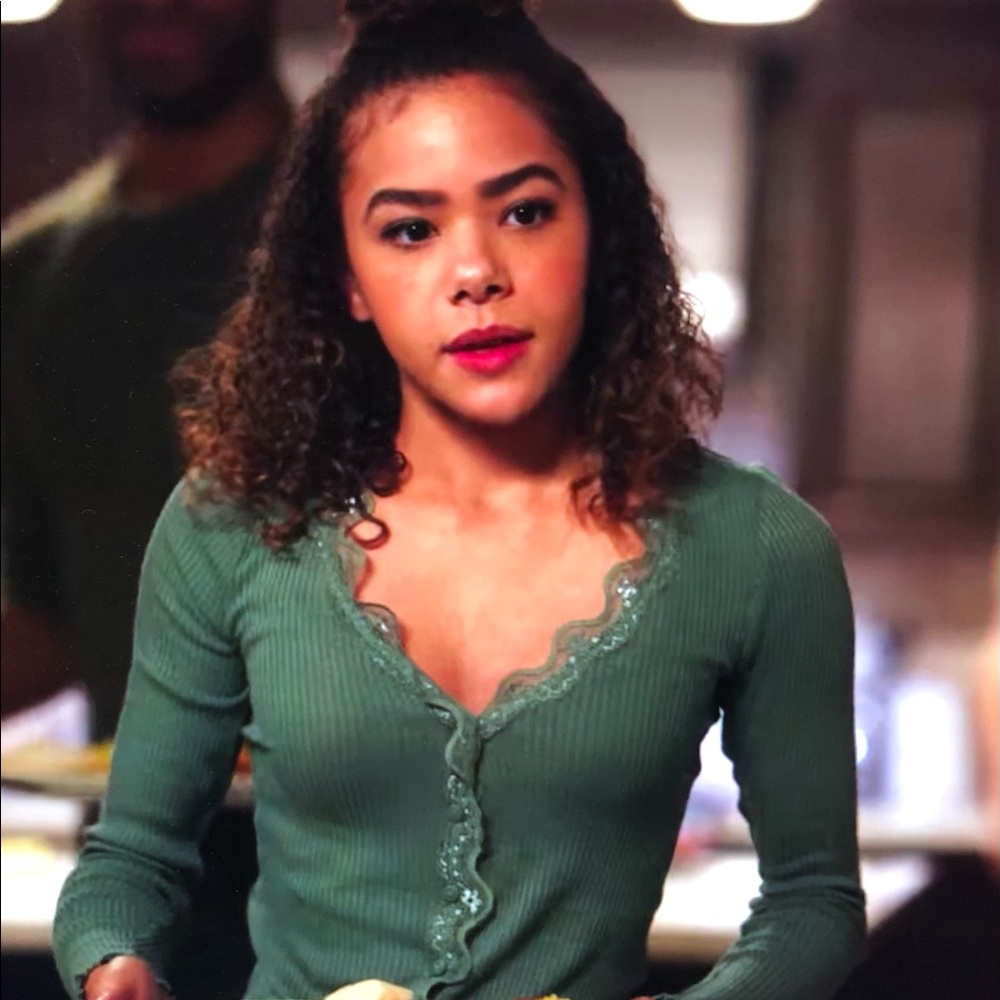 ISO Green Henley Top XS - searching for brand